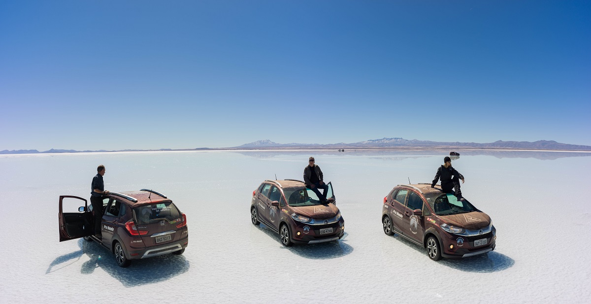  Os veículos superaram situações climáticas adversas e completamente opostas durante a expedição pela América do Sul