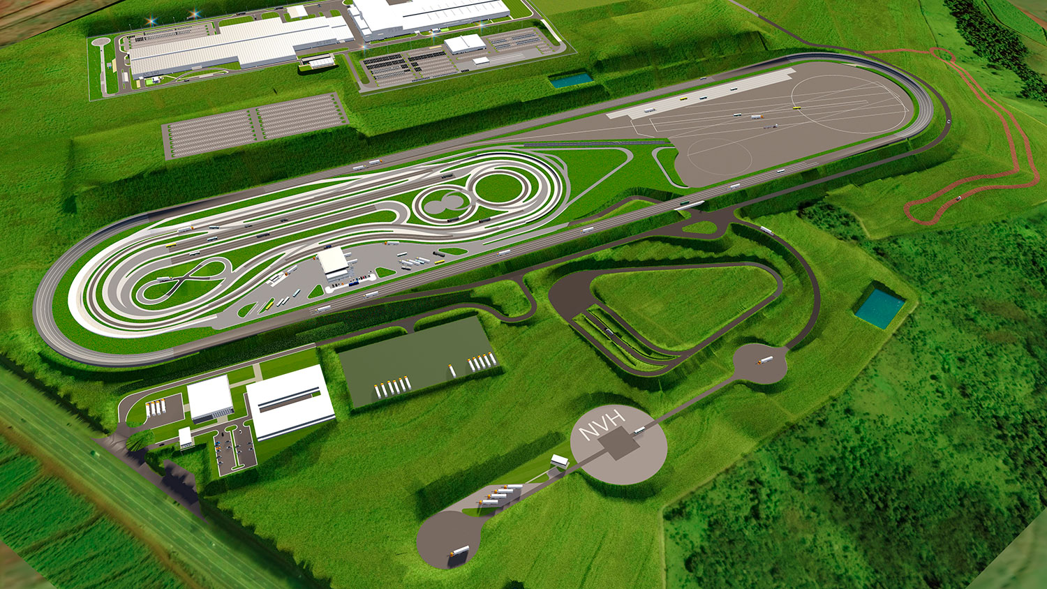 Campo de provas Mercedes-Benz e Bosch