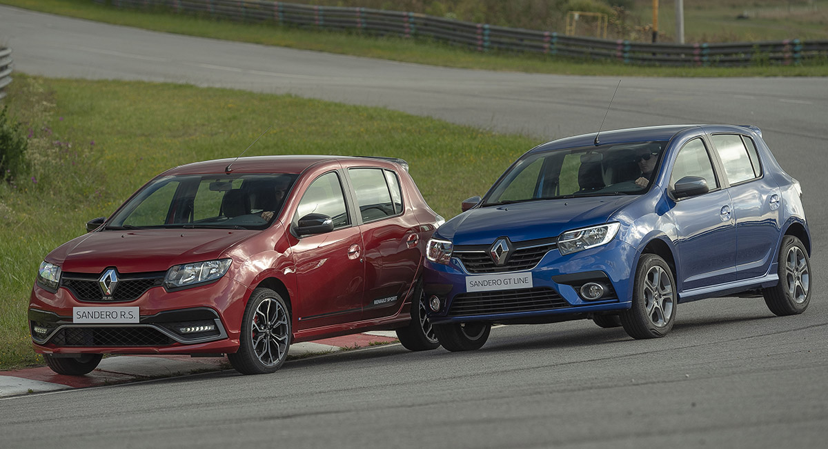  Sandero GT Line e Sandero RS lado a lado: um é esportivo de verdade, o outro só no visual