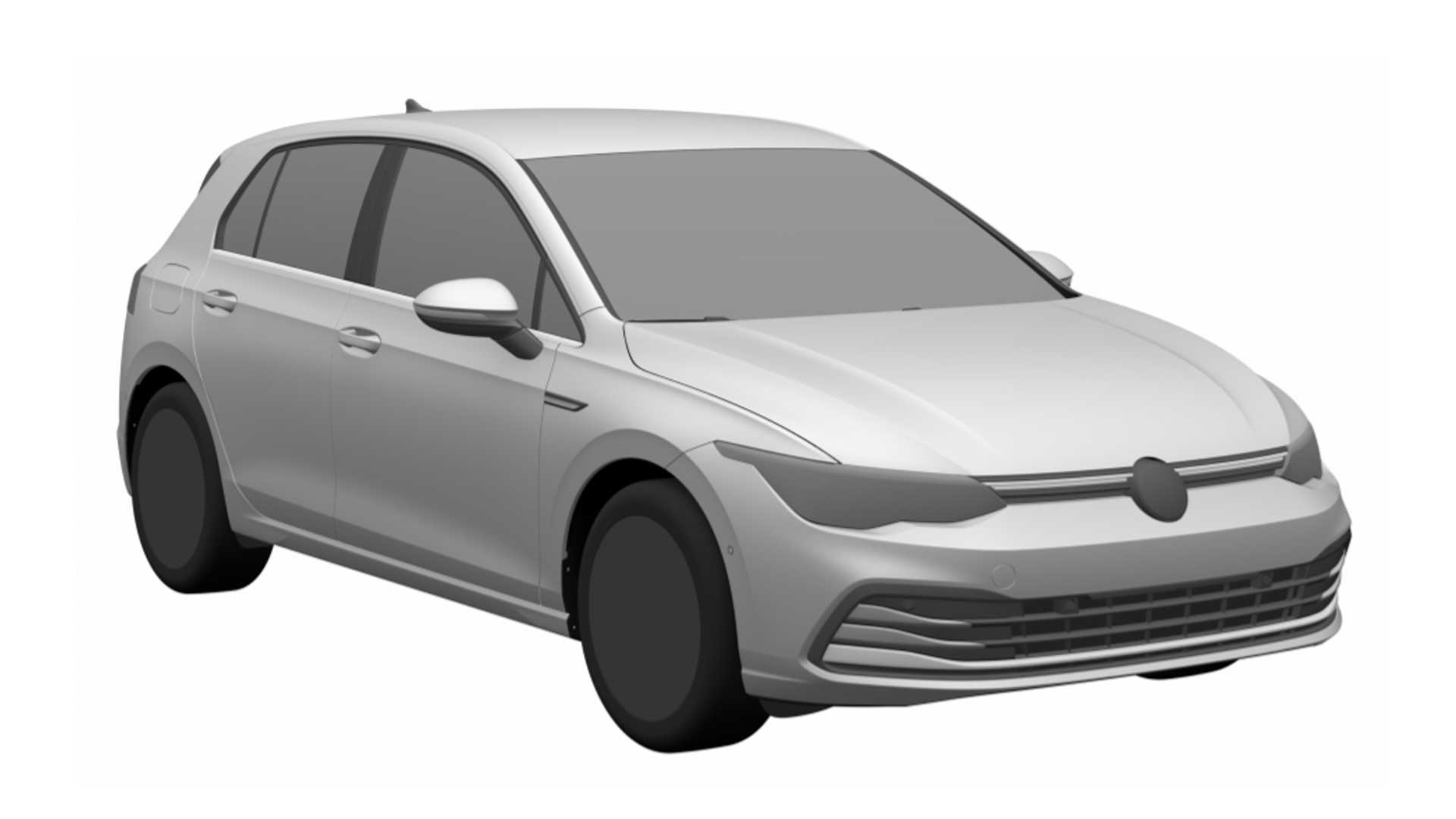  Volkswagen Golf de oitava geração foi registrado no INPI