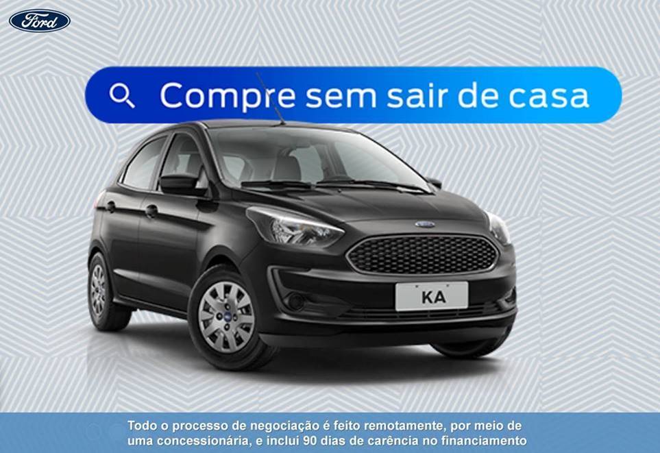 Peça publicitária da Ford da ação Compre sem sair de casa