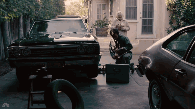 A cena em que Jack conserta o Chevrolet Chevelle 1967 em This Is Us