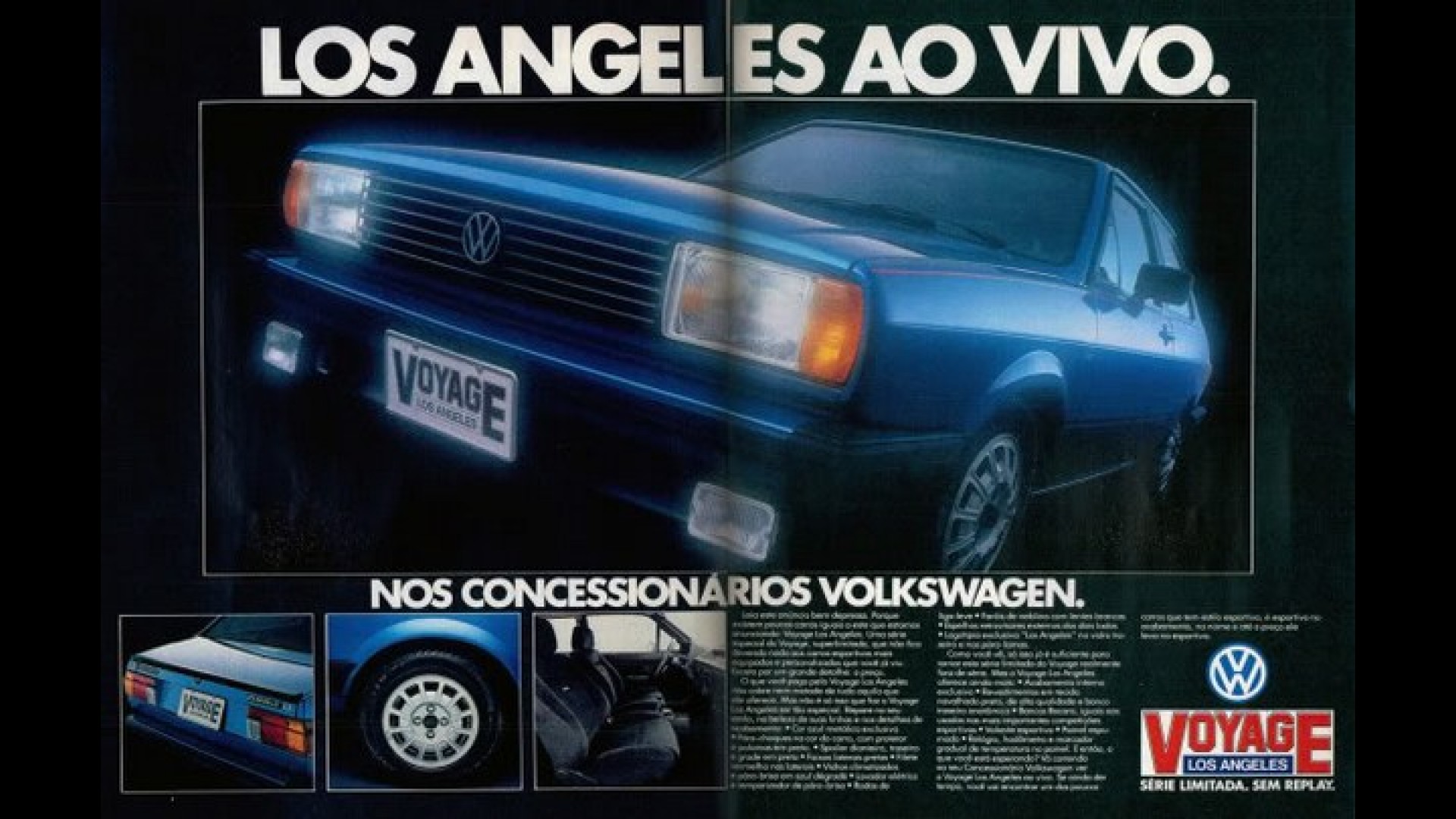 Carros que homenagearam as Olímpiadas: Volkswagen Voyage Los Angeles, em 1984