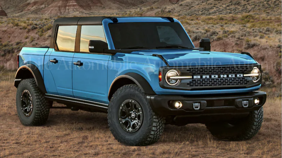 Ford Bronco Pick Up Render 03