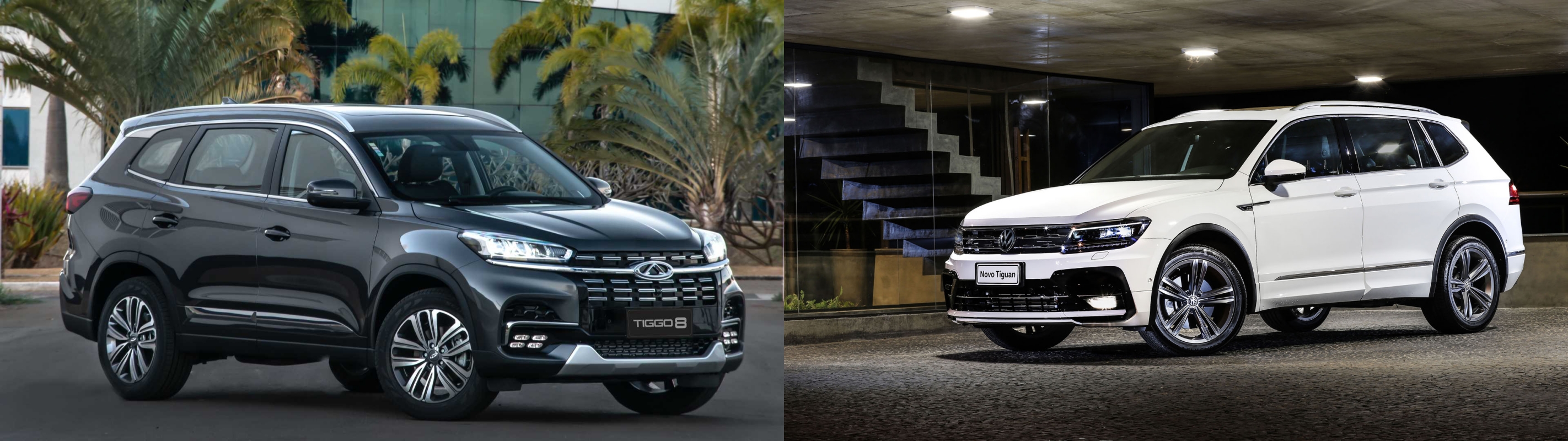 Caoa Chery Tiggo 8 Volkswagen Tiguan Allspace