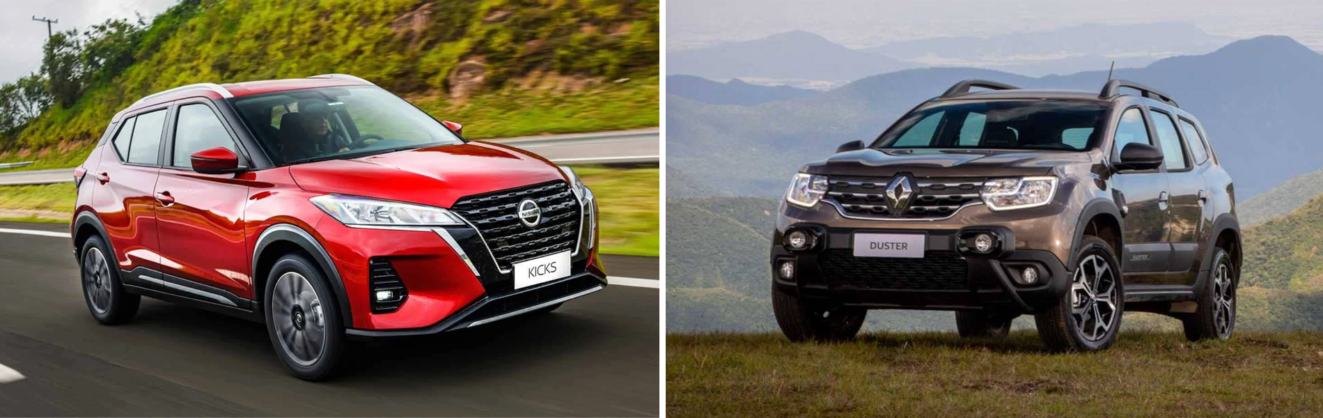 Nissan Kicks x Renault Duster 2022