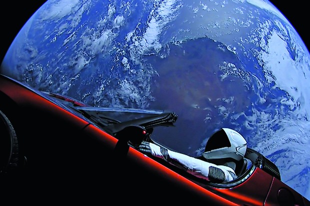 Tesla enviado ao espaço