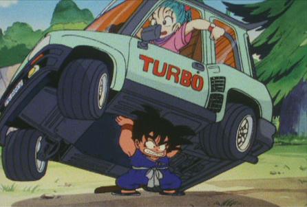 Carros de anime Renault 5 turbo de Dragon Ball