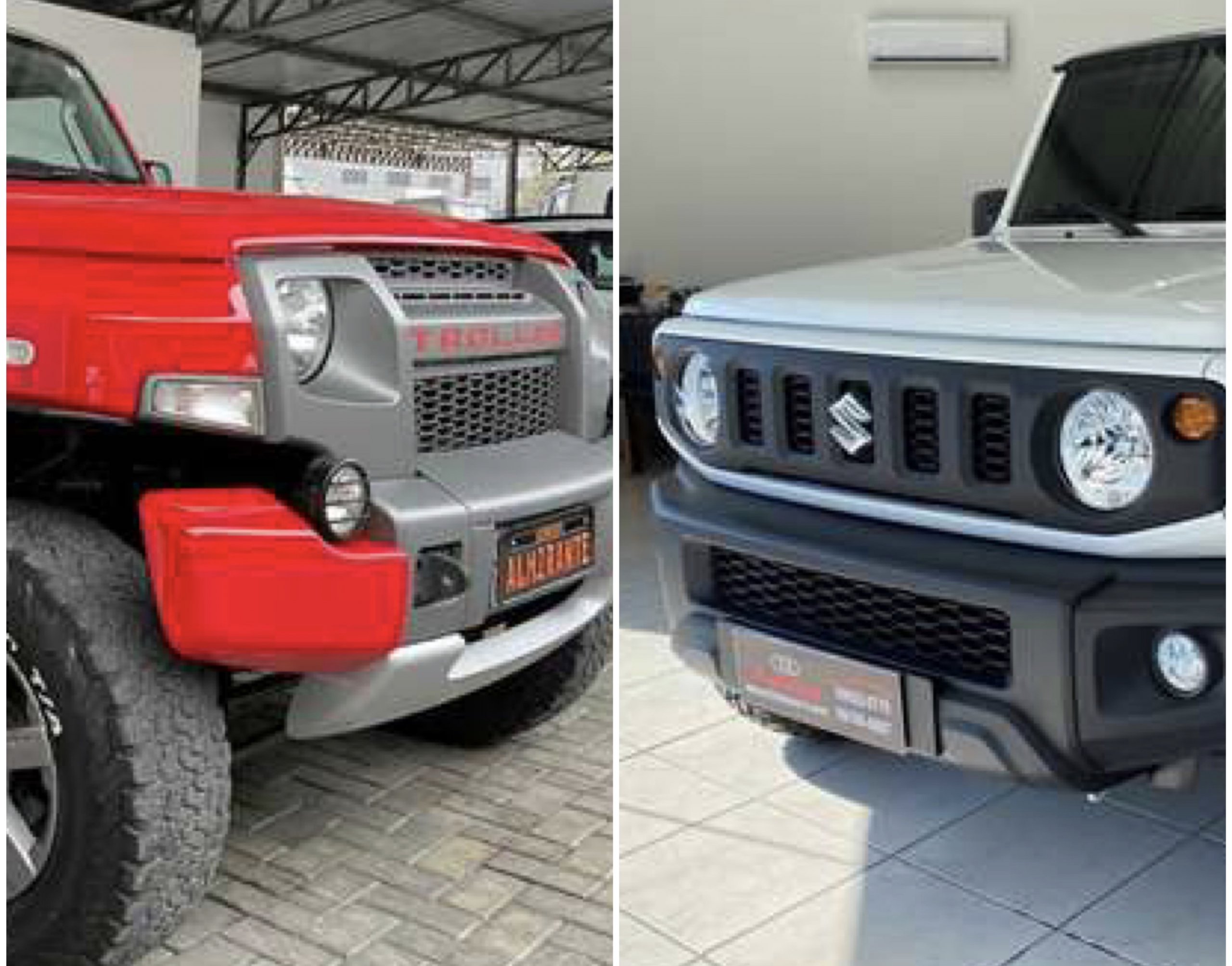 Destaque comparativo Suzuki Jimny e Troller T4