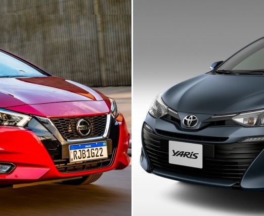 Novo Versa X Toyota Yaris