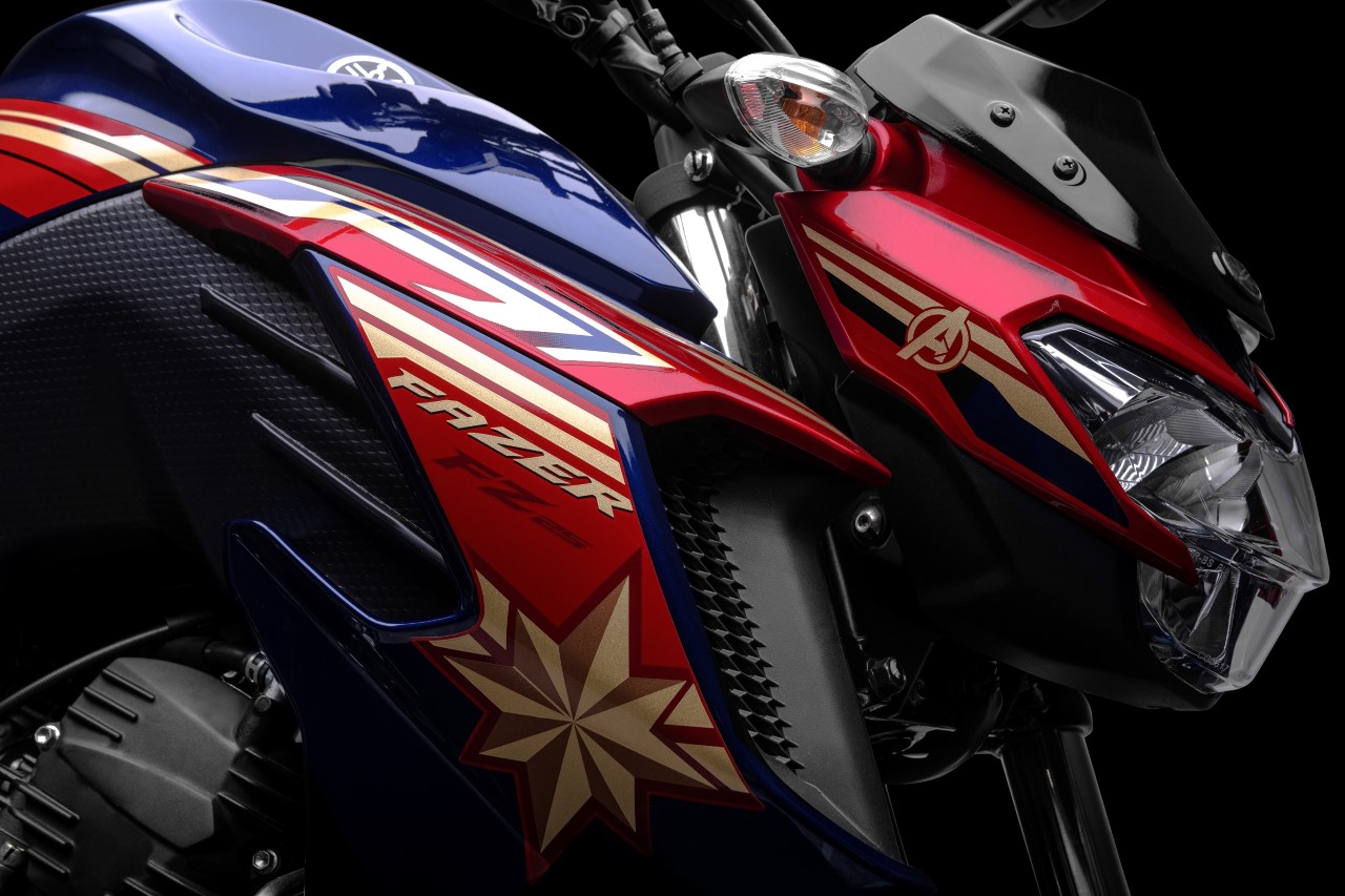 Thumbnail 3. Yamaha Fazer Capitã Marvel