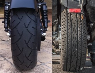 Thumbnail 4. Pneu De Carro Na Moto