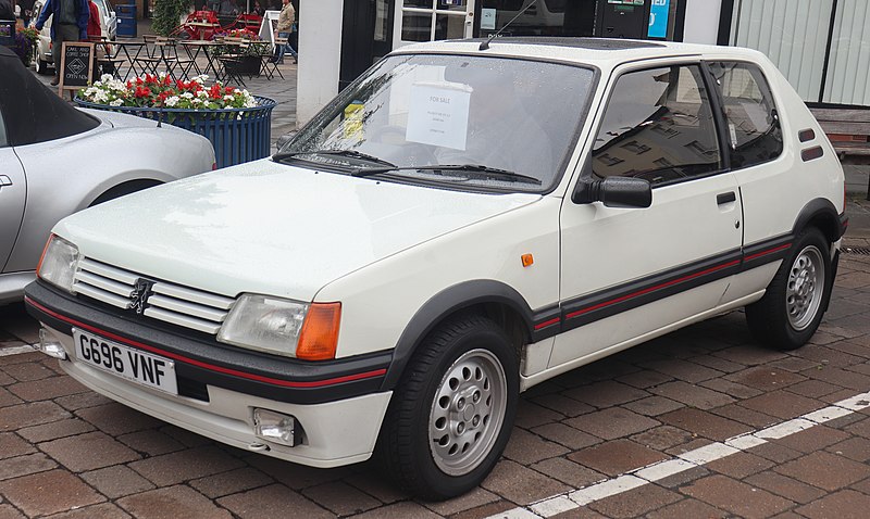 Peugeot 205 Gti 1.6 Front hot hatches