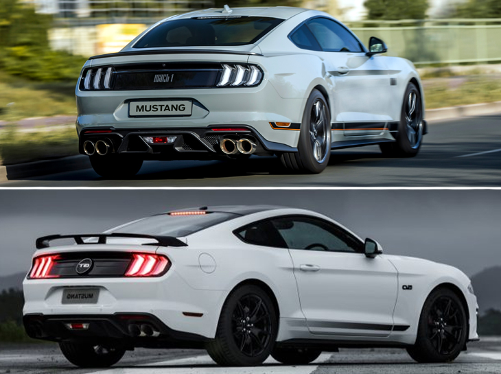 Mustang Mach1 Vs Black Shadow Traseira