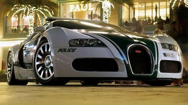 Bugatti Veyron carros de polícia