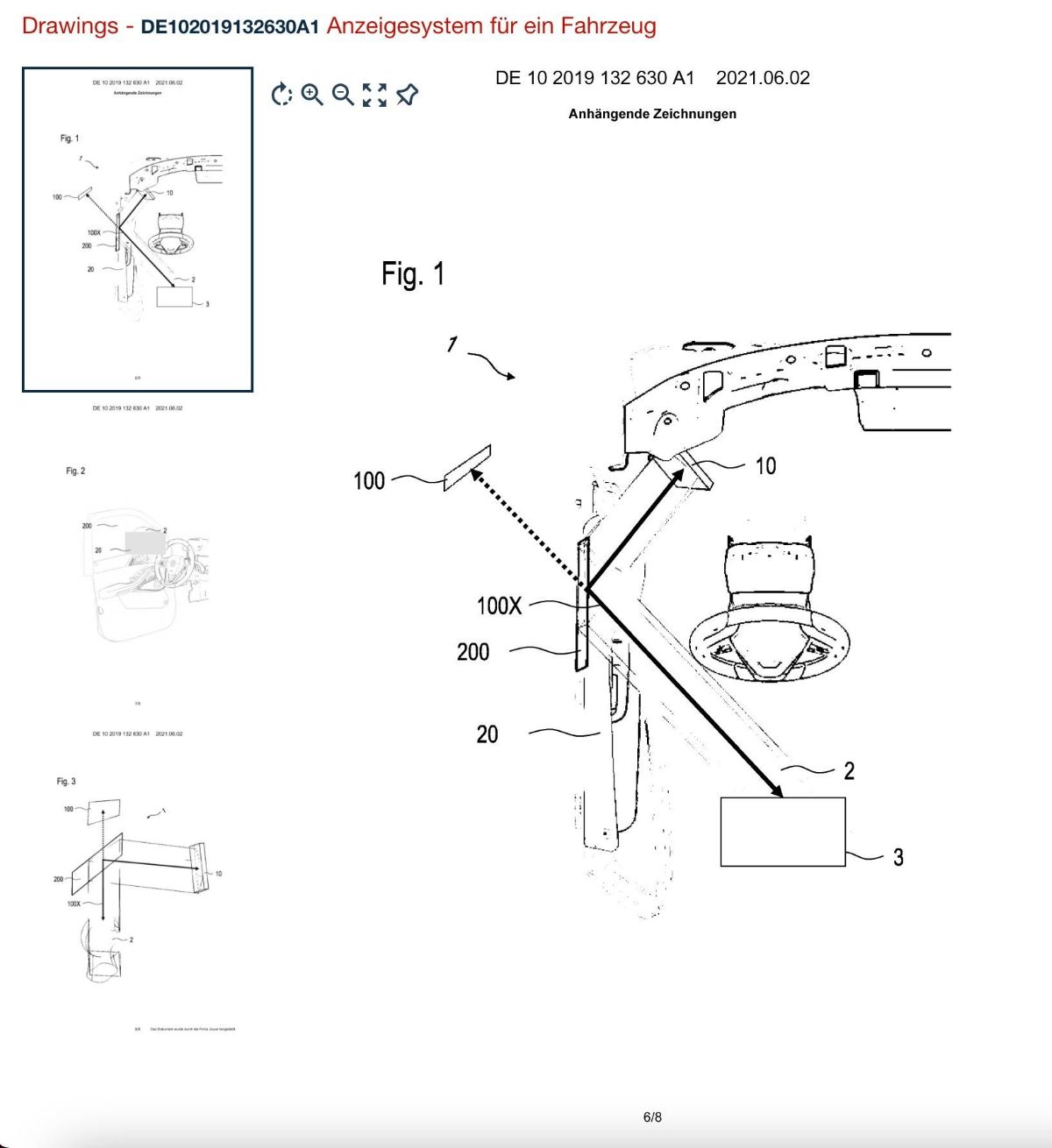 Bmw Virtual Mirror Patent 1