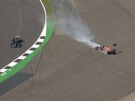 Incidente entre Lewis Hamilton com Max Verstappen