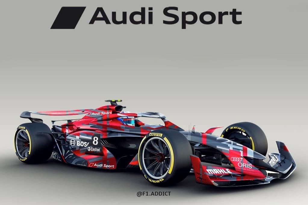 Projeção do carro de F1 da Audi - Sean Bull Design