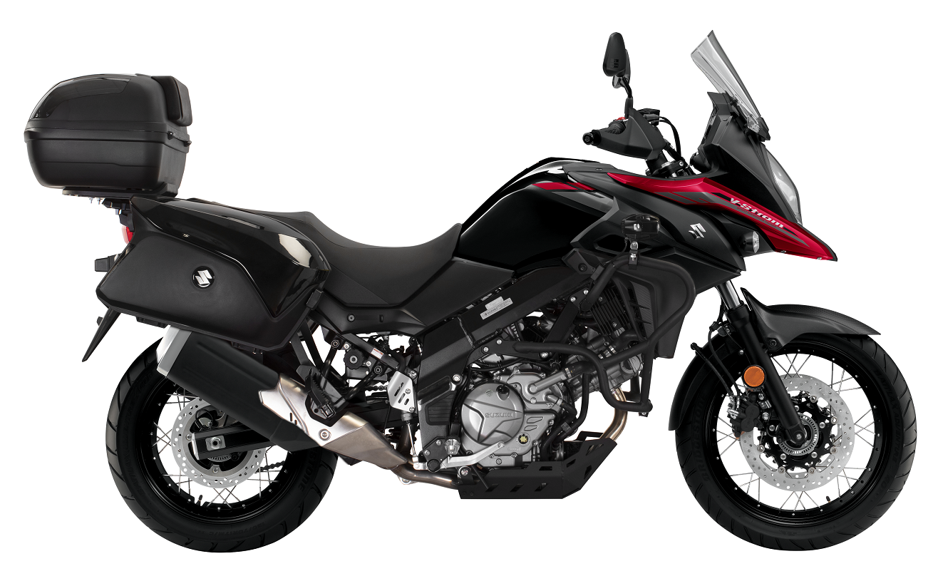 V Strom 650 Adv Vermelha Lado