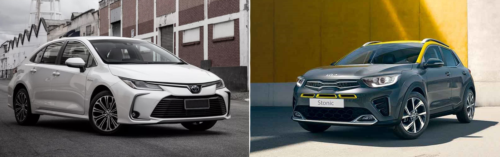 Corolla Hybrid x Kia Stonic