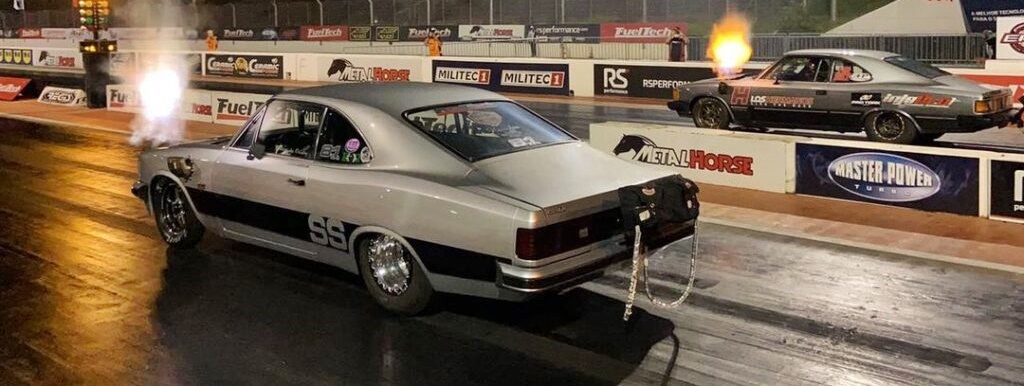  Chevrolet Opala é um dos modelos muito utilizados em arrancadas no Brasil