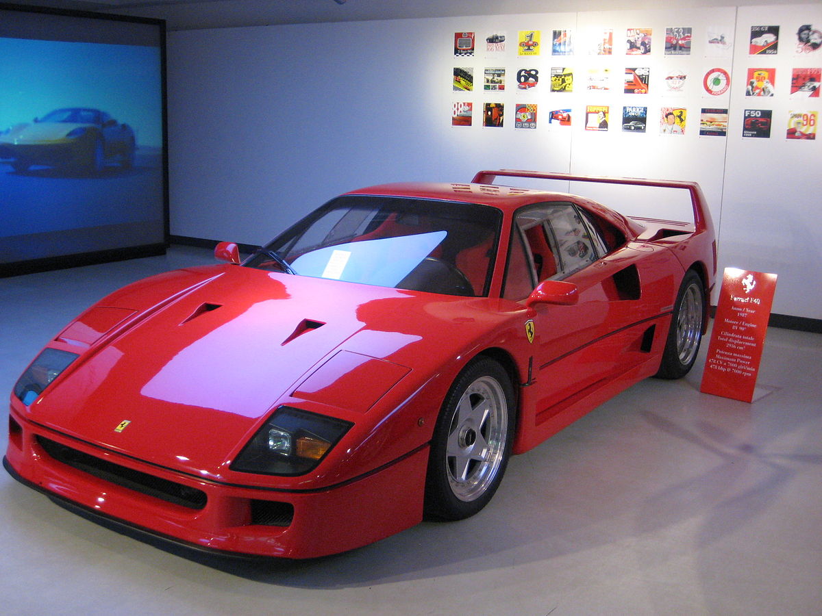 Ferrari F40 carros clássicos