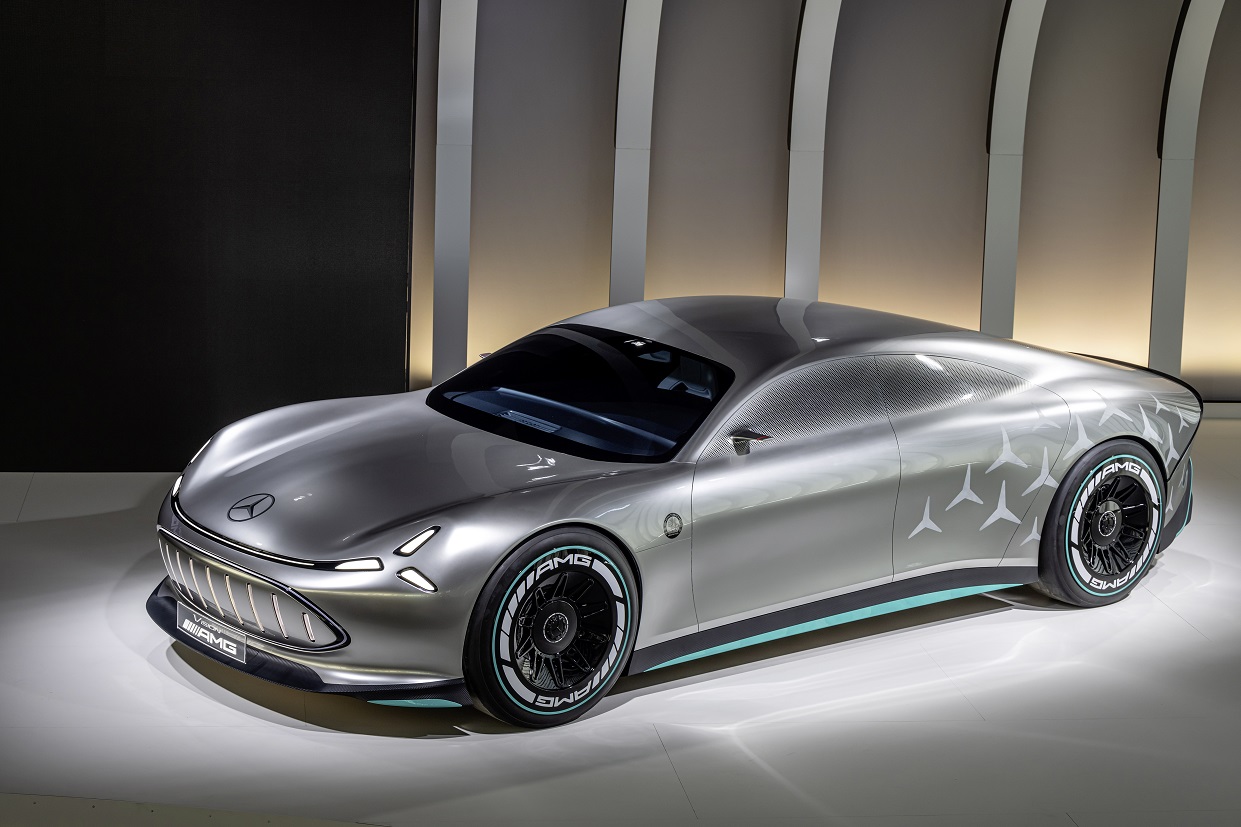 Showcar Vision Amg Gibt Ausblick Auf Die Vollelektrische Zukunft Von Mercedes Amg Vision Amg Show Car Offers Glimpse Of All Electric Future Of Mercedes Amg
