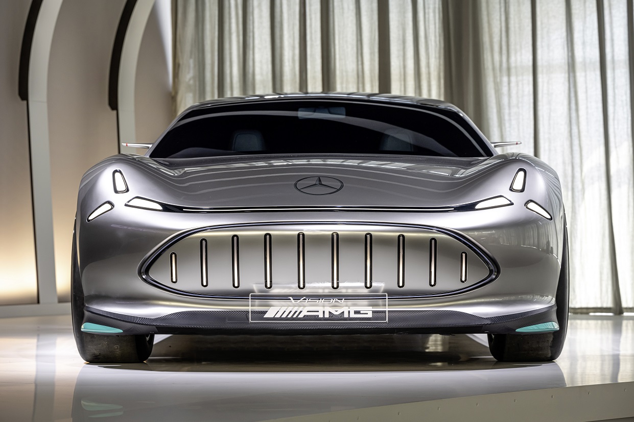 Showcar Vision Amg Gibt Ausblick Auf Die Vollelektrische Zukunft Von Mercedes Amg Vision Amg Show Car Offers Glimpse Of All Electric Future Of Mercedes Amg