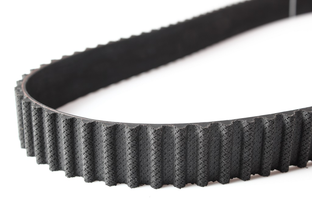 Timing Belt, Camshaft. Isolated On White Background.