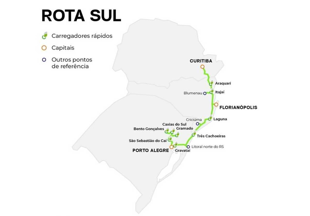Rota Sul 1 Eletropostos