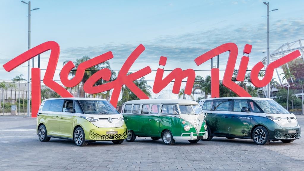  Kombi ID. Buzz, a Kombi elétrica, foi mostrada ao público no Rock in Rio 2022