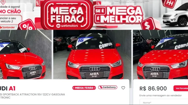 Mega Feirão Webmotors: ofertas imperdíveis!