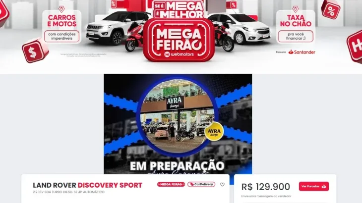 Mega Feirão Webmotors: ofertas imperdíveis!