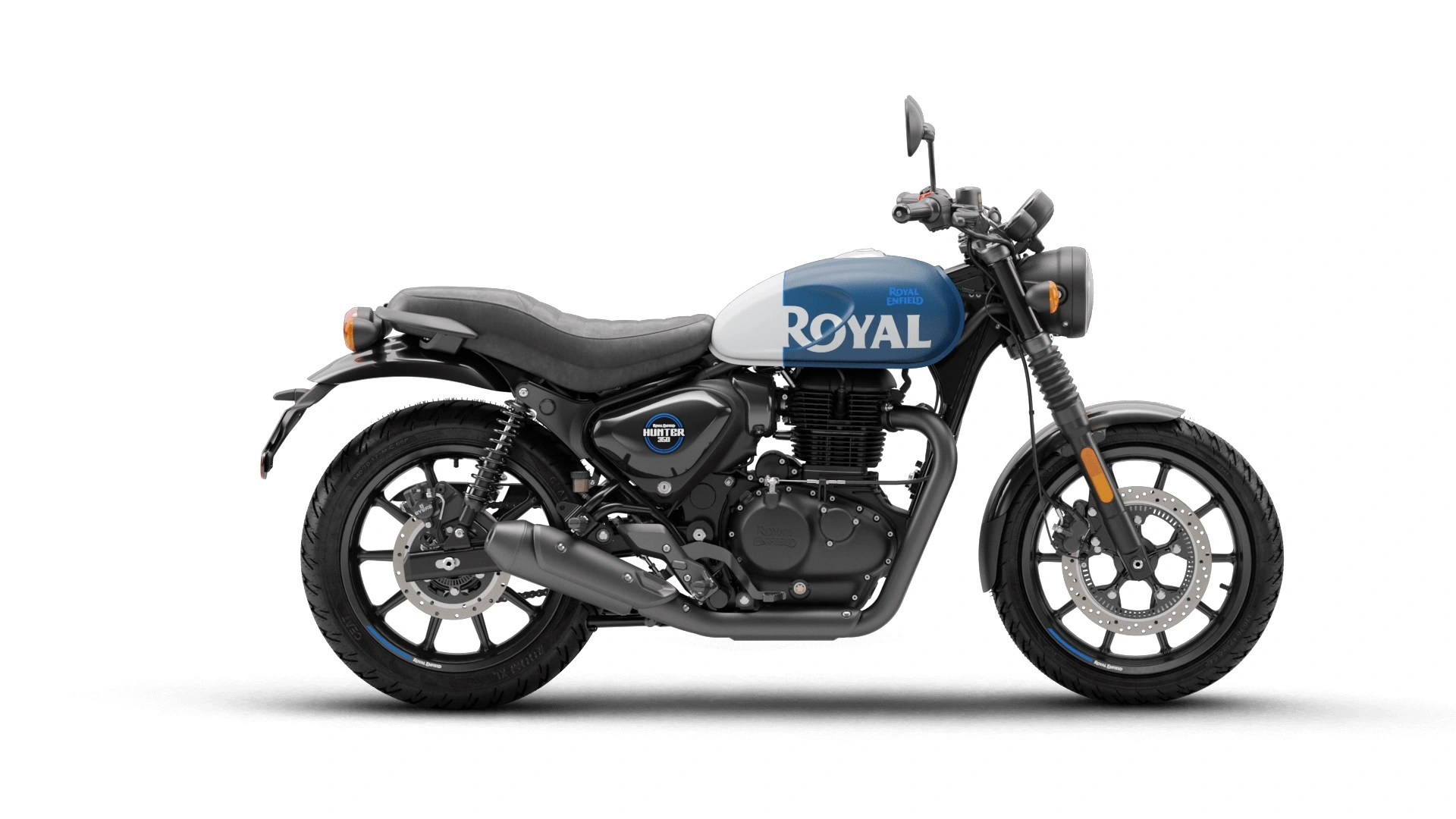 Royal Enfield Hunter 350 Rebel Blue