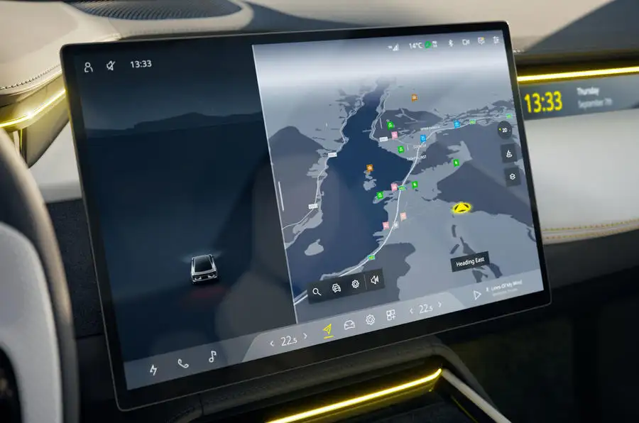 Lotus Emeya 2024 Infotainment Screen F4