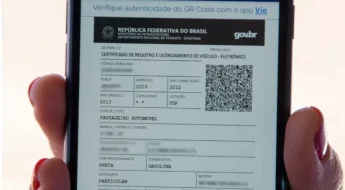 Pessoa Segurando Crlv Digital