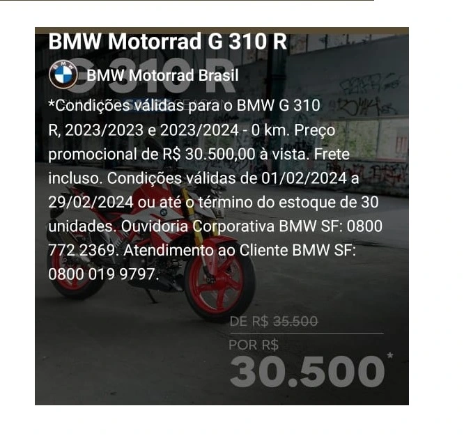 Bmw G 310 Gs Desconto 2