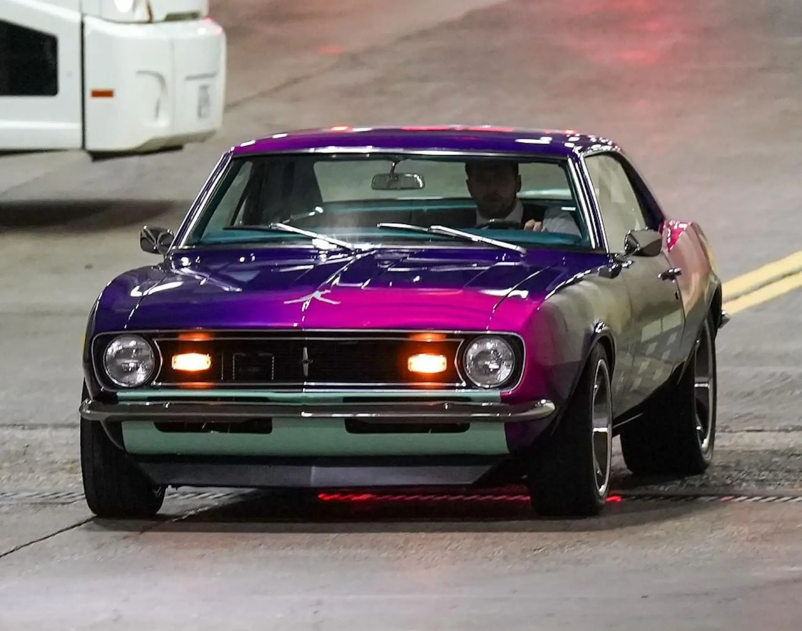 Nba Star Luka Doncic Shows His 1968 Chevy Camaro Wrapped In Pink And Purple Not His Idea 4 (1)