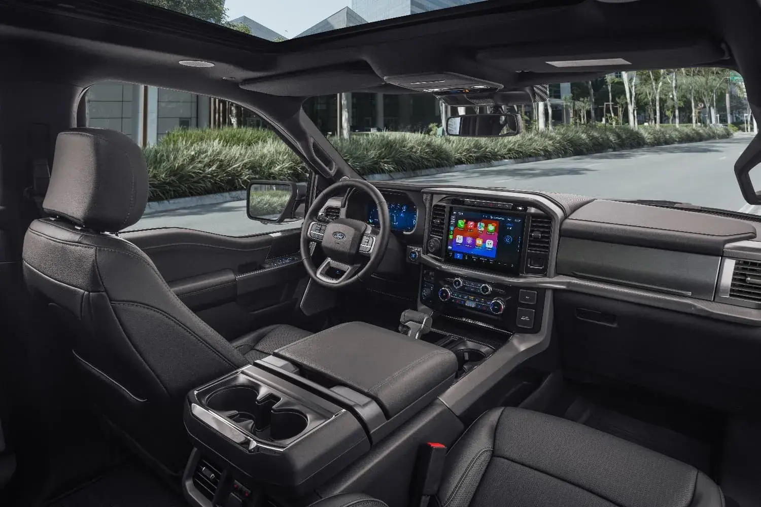 Ford F 150 Lariat Black Interior (10)