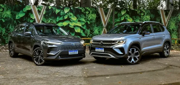 Comparativo Vw Taos X Toyota Corolla Cross E 8563