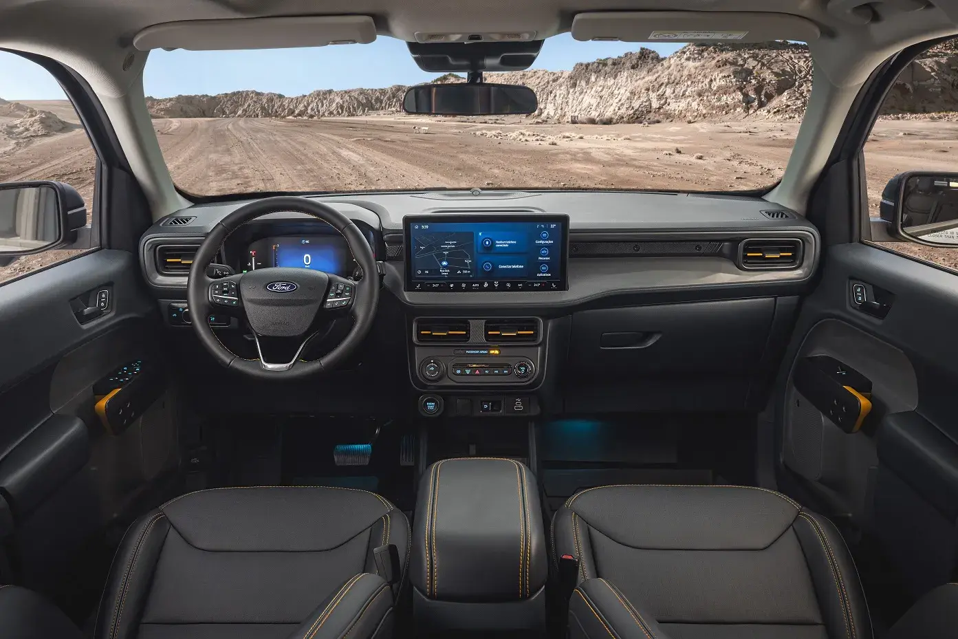 A Tremor tem boa posição de dirigir: é mais parecida com a de automóvel do que com o de uma picape