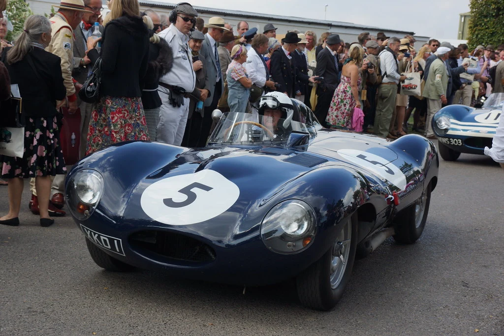 Nick Mason e seu Jaguar D-Type 1955