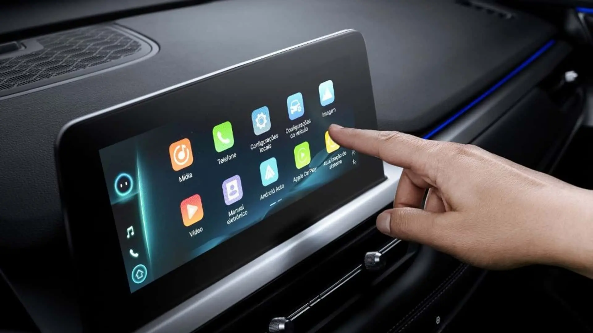 Carro de família com uma tela multimídia eficiente e com pareamento fácil faz diferença