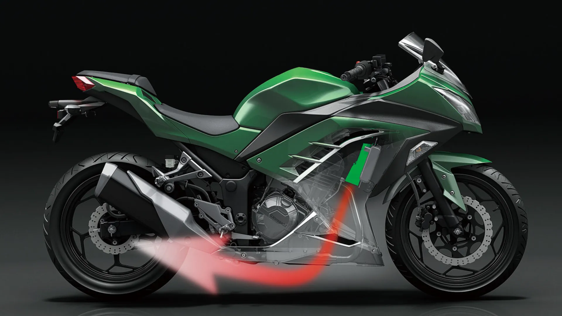 Kawasaki Ninja 300 Fluxo Ar Motor Wm1