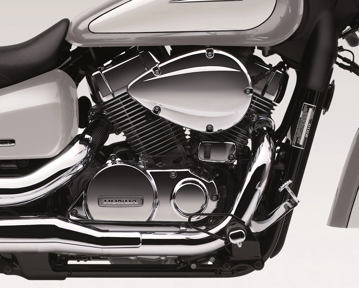 O motor da Honda Shadow 750 é manso: 45 cv de potência