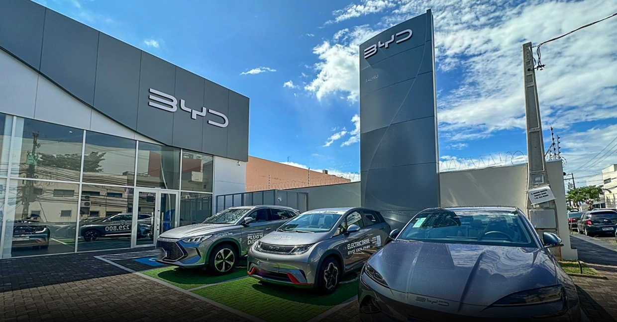 A BYD chegou à marca de mais de 170 mil veículos vendidos no mercado brasileiro
