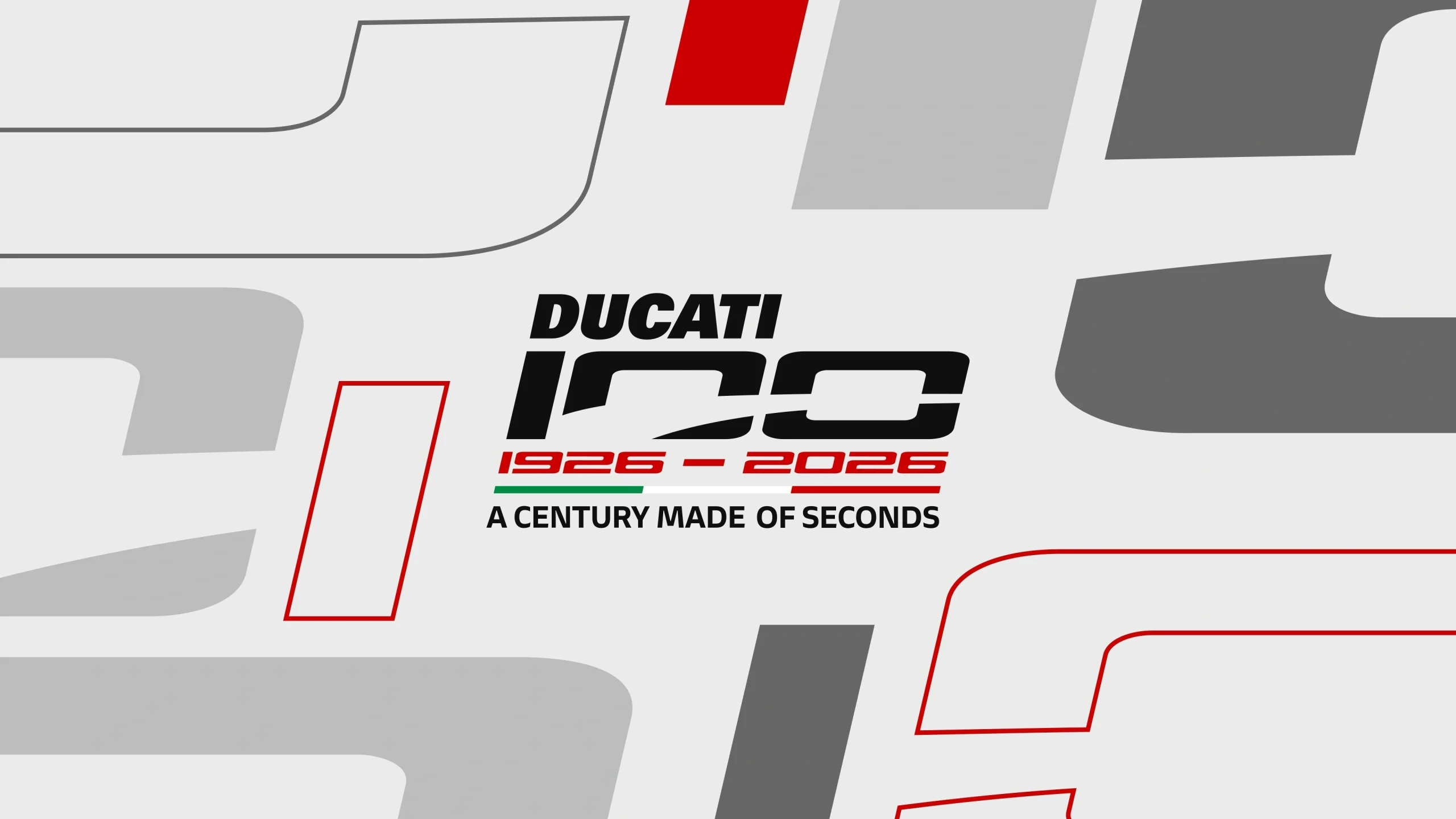 O logotipo dos 100 anos da Ducati foi criado para "explicar" a trajetória da marca