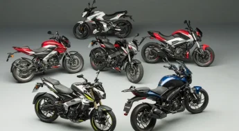 A linha Bajaj no Brasil é composta, atualmente, por seis modelos