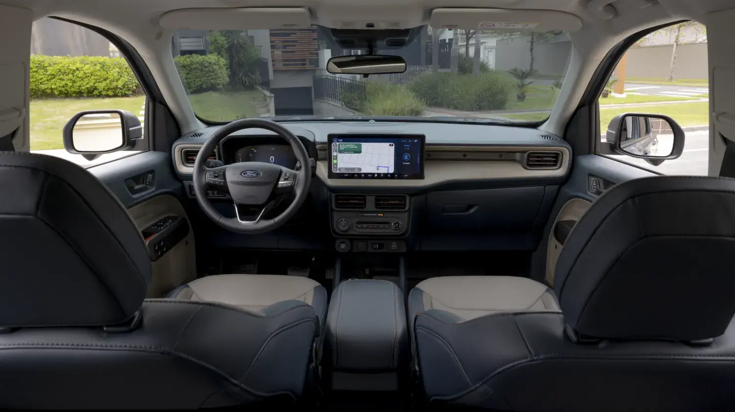 A Ford Maverick Hybrid tem uma nova central multimídia de 13,2 polegadas e conectividade sem fio com Android Auto e Apple CarPlay