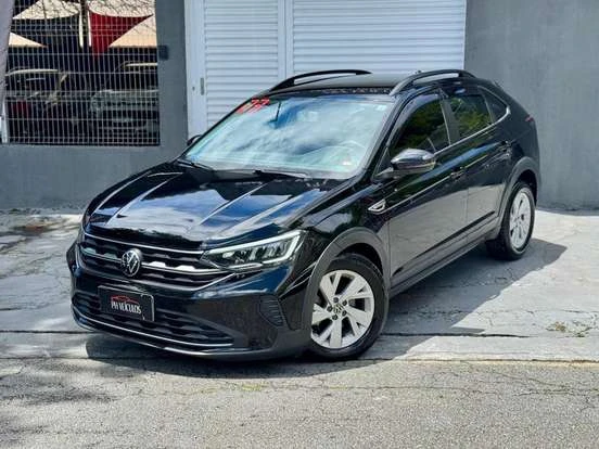 Volkswagen Nivus preto em excelente estado, disponível por até 120 mil reais, ideal para quem busca um SUV compacto com bom desempenho e economia.